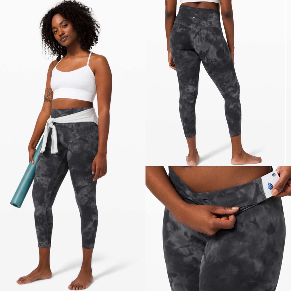 lululemon athletica | 25” Align High-Rise Leggings | Diamond Dye | Grey | Size 4